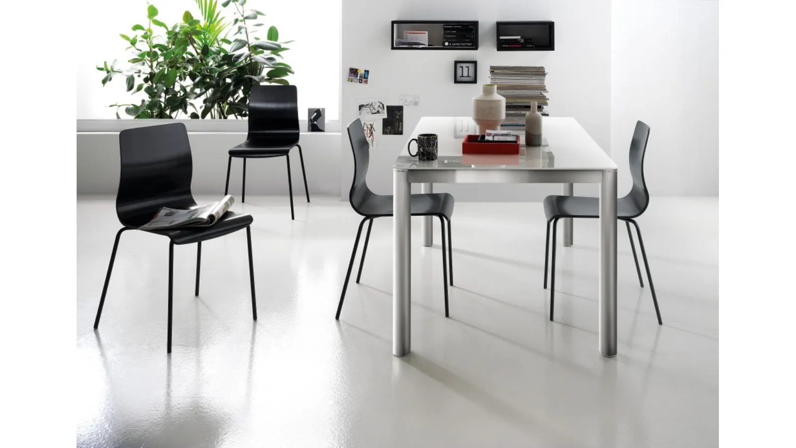 Sedia Endless in legno laccato di Scavolini