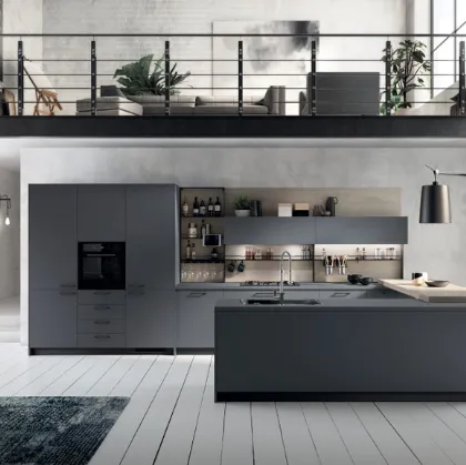 Cucina Moderna Mood Grigio Bromo di Scavolini