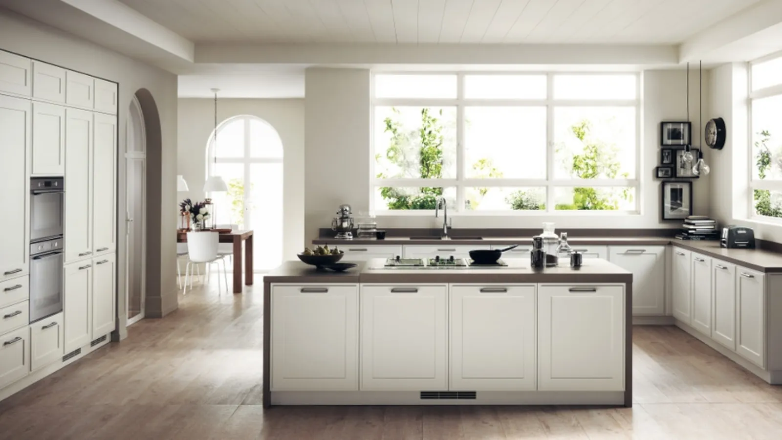 Cucina su misura Favilla Bianco Prestige di Scavolini